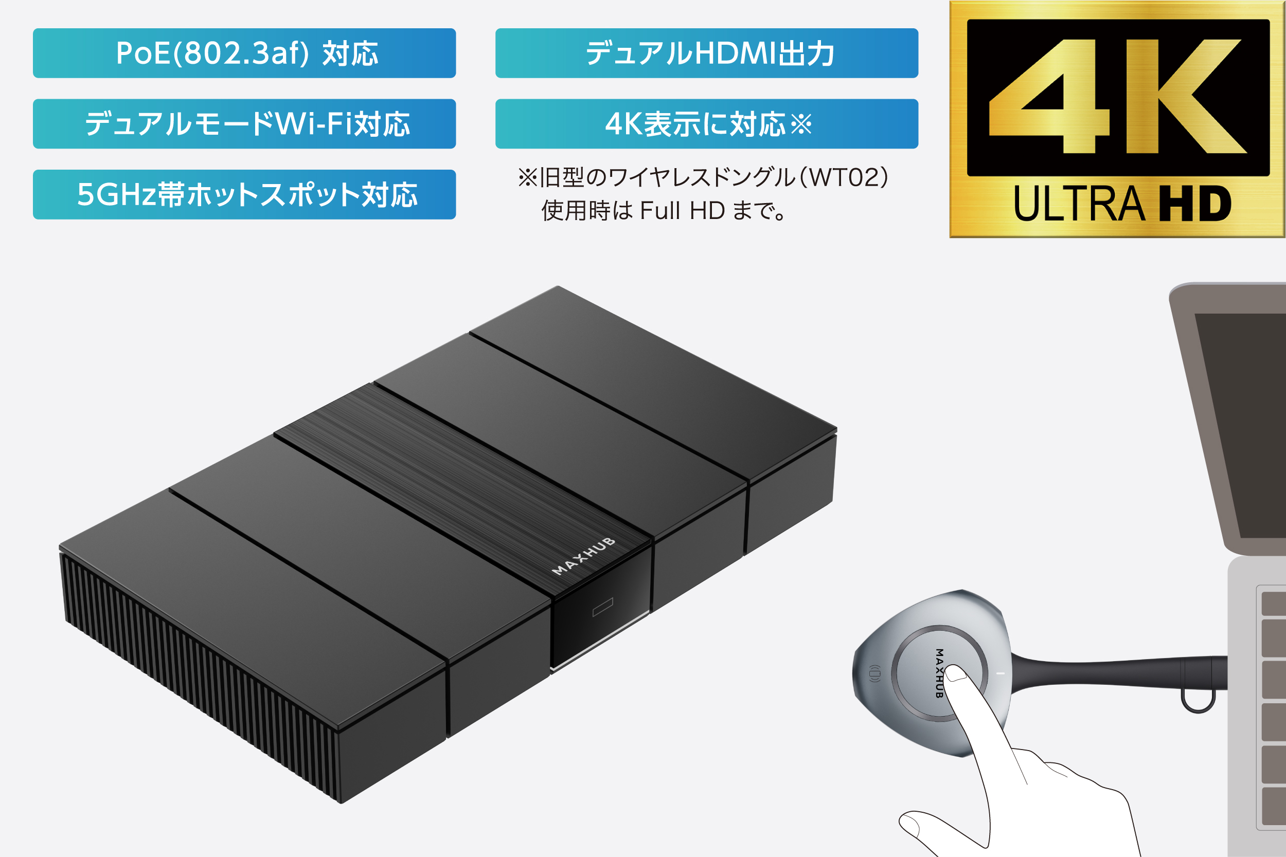 MAXHUB ミラーリングボックス2 MH-MB-WB05[21] MAXHUB│Mirroring BoxⅡ | MAXHUB正規販売輸入元 | ナイスモバイル