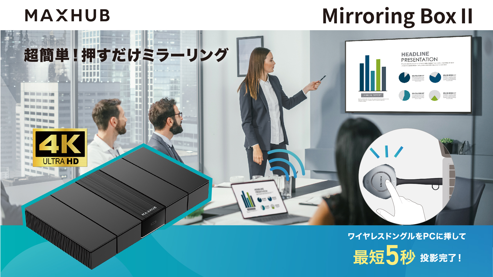 MAXHUB ミラーリングボックス2 MH-MB-WB05[21] MAXHUB│Mirroring BoxⅡ | MAXHUB正規販売輸入元 | ナイスモバイル